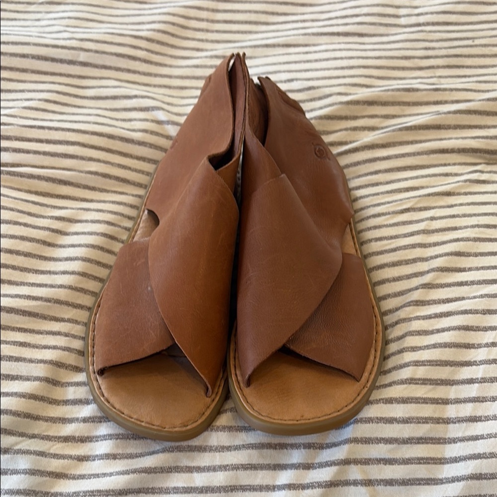 Women's Brown Leather Sandals